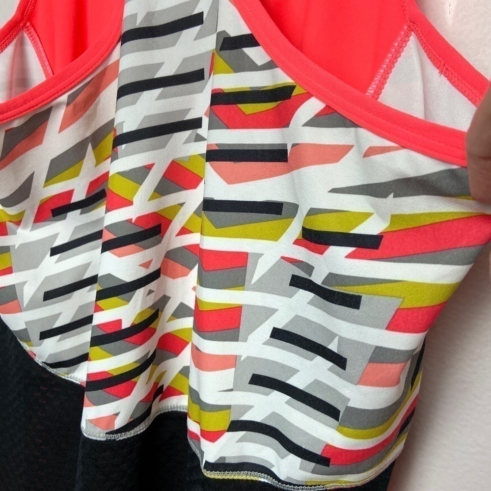 FABLETICS | Orange Multi Color Racerback Tank Sm - Picture 4 of 7